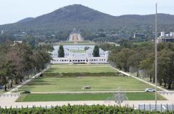 View from Parliament House to War Memorial